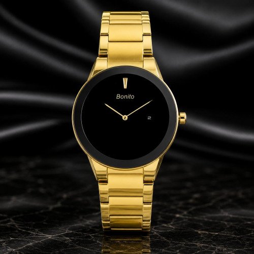 Bonito, Men, K-5155-GLD-BLK