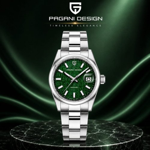 Pagani Design, Women, PD-1794L, B-Silver, D-Green