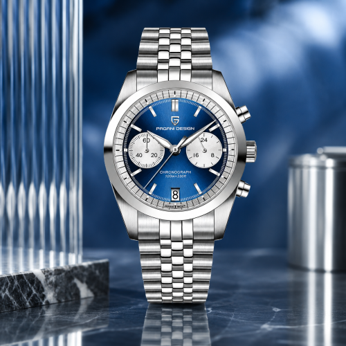 Pagani Design, Men, PD-1775, B-Silver, D-Blue
