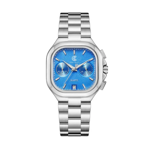 TIME CRAFT, Men, 1619 B-Silver, D-Blue