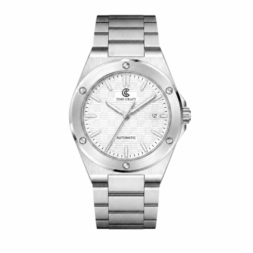 TIME CRAFT, Men, 1126 B-Silver, D-White