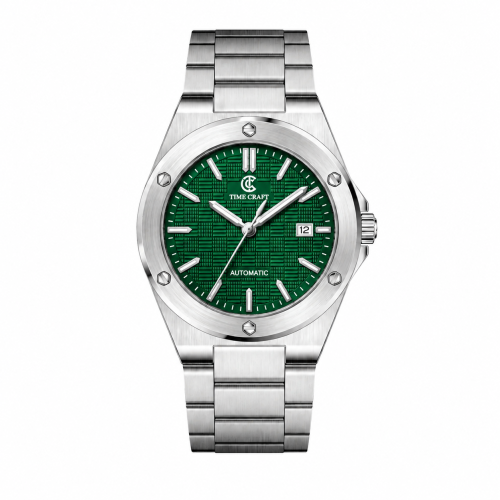TIME CRAFT, Men, 1126 B-Silver, D-Green