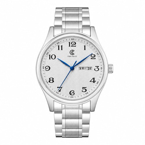 Time Craft, Men, 1612 B-Silver, D-White