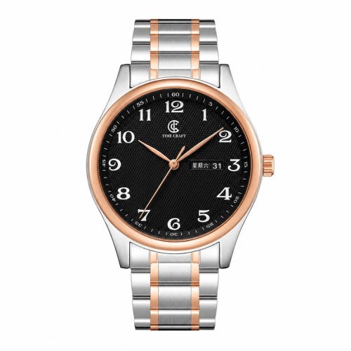 Time Craft, Men, 1612 B-RG-TT, D-Black
