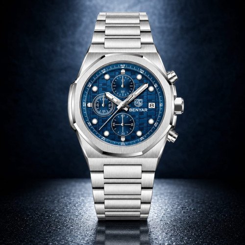 Benyar, Men, BY-5216 B-Silver, D-Blue