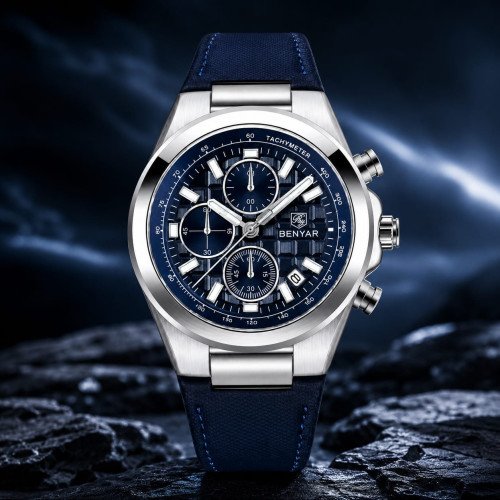 Benyar, Men, BY-5206M, Strap-Blue, D-Blue