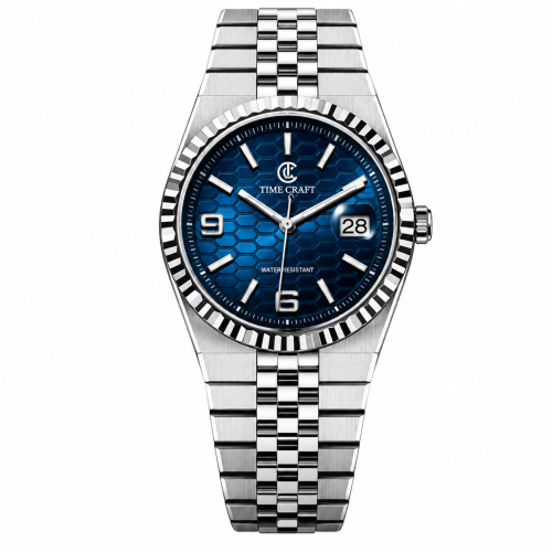 Time Craft, Men, 1636 B-Silver, D-Blue