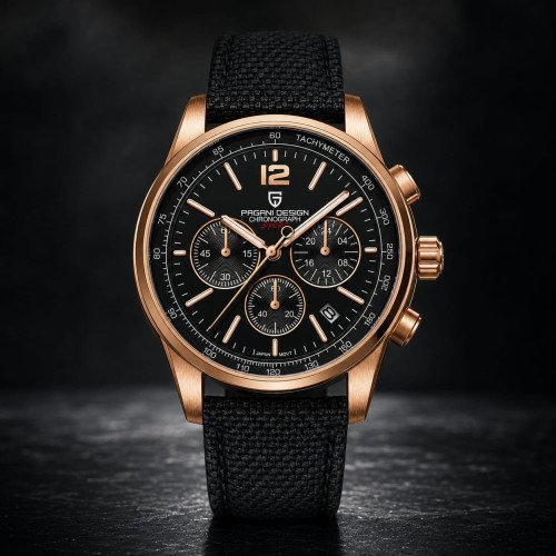 Pagani Design, Men, PD-YS008, B-Strap, D-Golden&amp;Black
