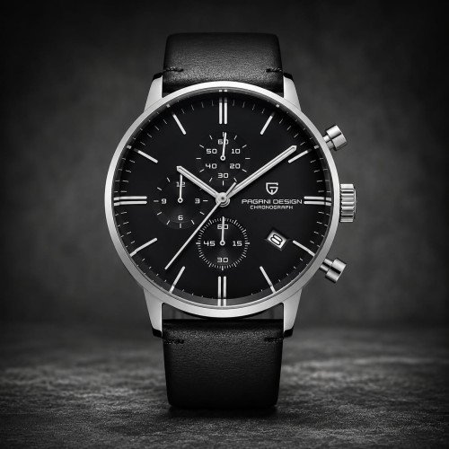 Pagani Design, Men, PD-2720K, Strap-Black, D-Black