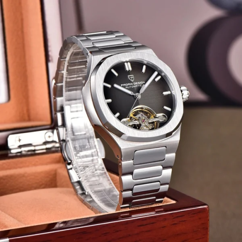 Pagani Design, Men, PD-YS025, B-Silver, D-Black