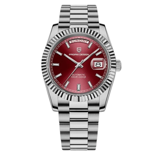 Pagani Design, Men, PD-1783, B-Silver D-Red